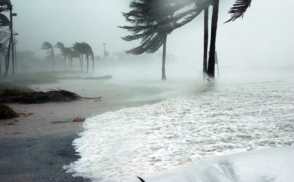 Photo of storm on beach