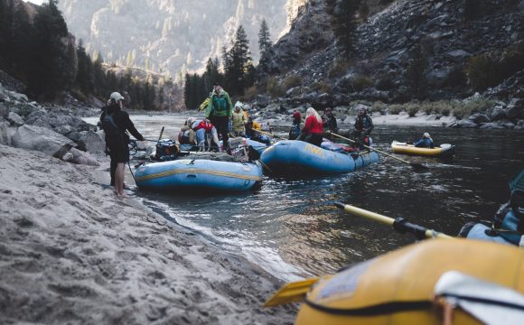 Photo of people rafting on river
