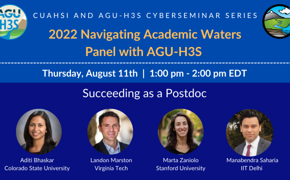 2022 Navigating Academic Waters Panels with AGU H3S - Succeeding as a Postdoc Thumbnail Photo