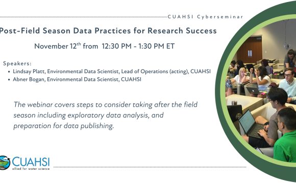 Post-Field Season Data Practices for Research Success Thumbnail Photo