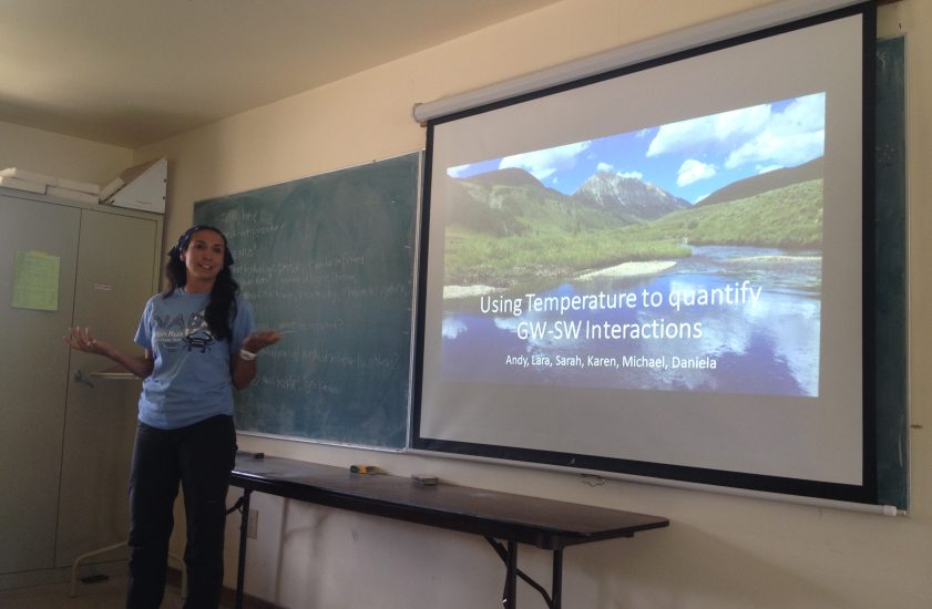 Photo of scientist giving lecture