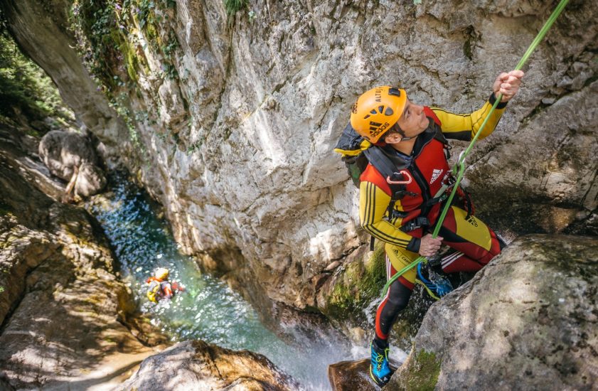 Photo of Man rock climbing