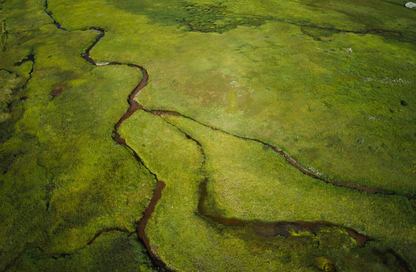 Arial photo of river