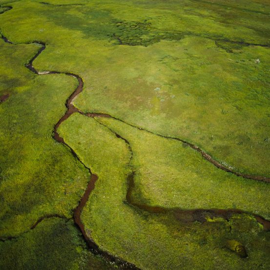 arial photo of river